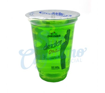 GELATINA DIET MANZANA VERDE PARMALAT 180G.