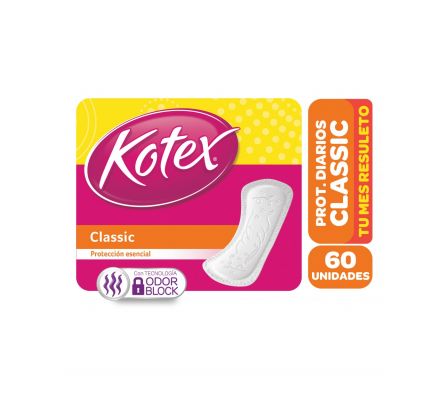 PROTECTOR DIARIO ESENCIAL CLASSIC KOTEX 60U (20)