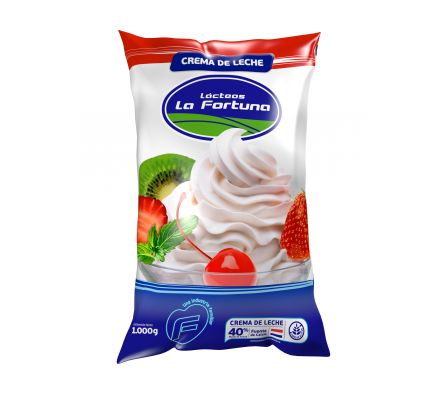 CREMA DE LECHE EN SACHET LA FORTUNA 1 L