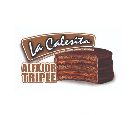 ALFAJOR TRES PISOS NEGRO LA CALESITA 56GR (24)