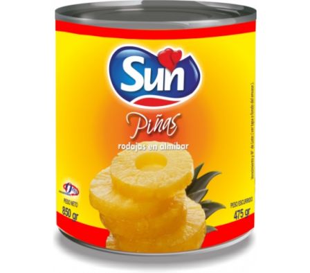 PIÑAS EN RODAJAS SUN 830GRS (12)