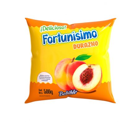 BEBIDA LACTEA DURAZNO SACHET FORTUNISIMO 500ML