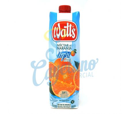 JUGO DE NECTAR DE NARANJA LIGHT WATTS 1 LITRO (6)