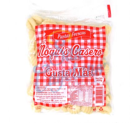 ÑOQUIS GUSTA MAS ECONOMICO 400GR