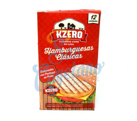HAMBURGUESA K-ZERO X 12 UNIDAD(CR2712NVO)