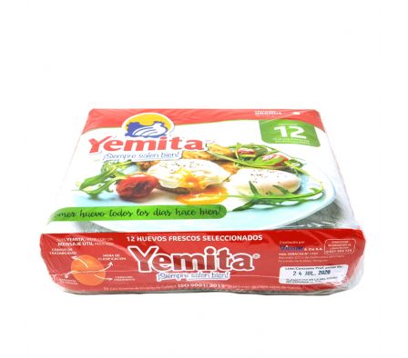 HUEVOS YEMITA TIPO A PAQ X 12UNID