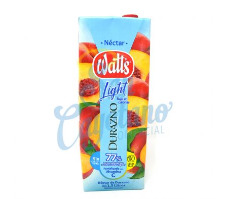 JUGO DE NECTAR DE DURAZNO LIGHT WATTS 1.5 LTS (6)