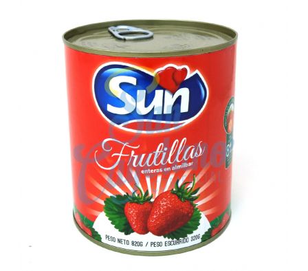 FRUTILLAS EN ALMIBAR SUN 820GR (12)