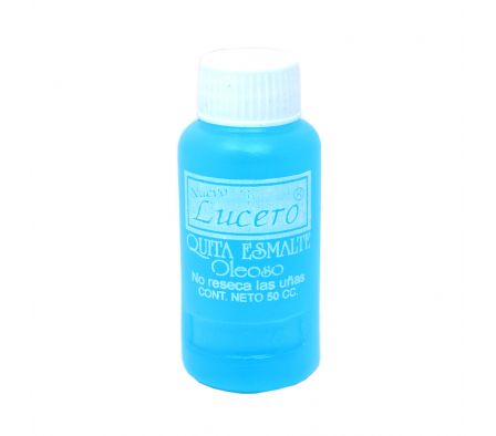 QUITA ESMALTE LUCERO  50CC AZUL(240)