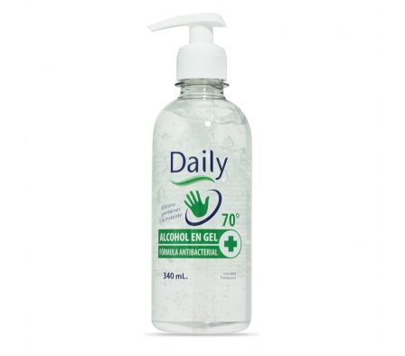 ALCOHOL EN GEL ANTIBAC C/VALVULA DAILY 340ML (12)