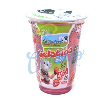 GELATINA DIET FRUTILLA LA PRADERA 180GR