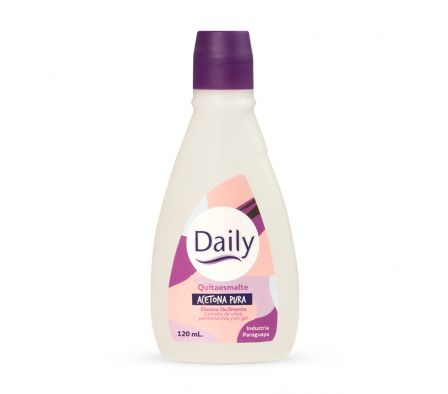 QUITA ESMALTE CON ACETONA PURA DAILY 120ML (12)