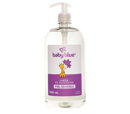 JABON LIQUIDO GLIC P/PIEL SENS BABY BLUE1000ML (6)