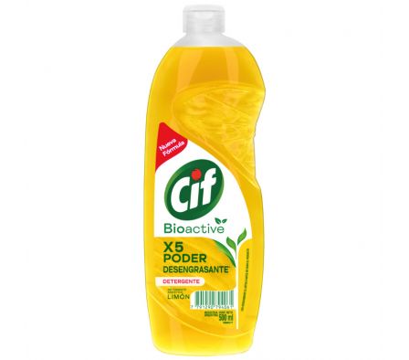 DETERGENTE BIOACTIVE LIMON CIF 500ML (12)