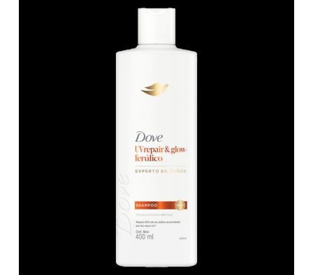 SHAMPOO UV REPARACION Y BRILLO DOVE 400ML (12)