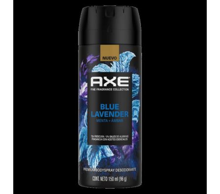 DESODORANTE FRAG BLUE LAVENDER MENTA AXE 150ML(12)