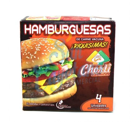 HAMBURGUESAS CHORTI 4 UNIDADES (40)