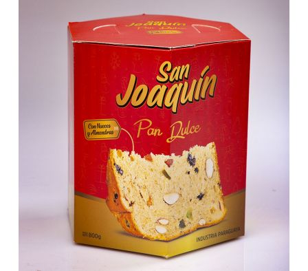 PAN DULCE ALMENDRAS/NUEZ SAN JOAQUIN.CAJITA 800GR