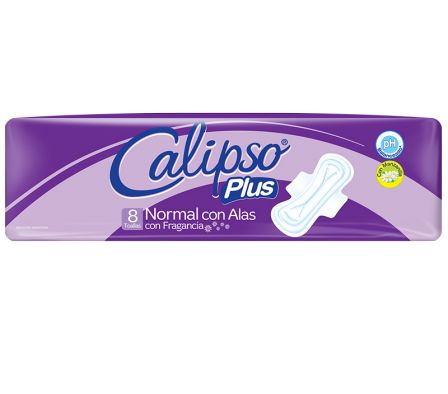 TOALLA FEMENINA NORMAL C/ALAS CALIPSO 8U(50)