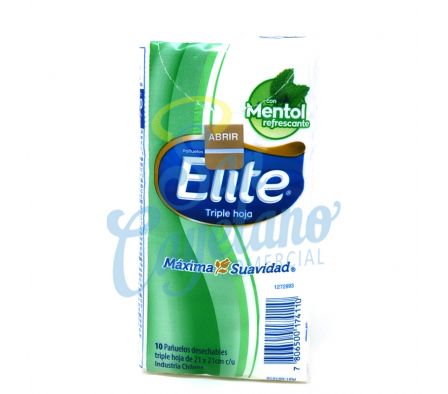 PAÑUELOS FACIALES MENTOL ELITE 27(216) 
