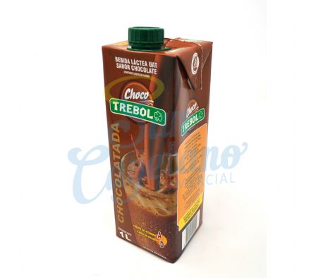 LECHE CHOCOLATADA TREBOL 1 LT (12)