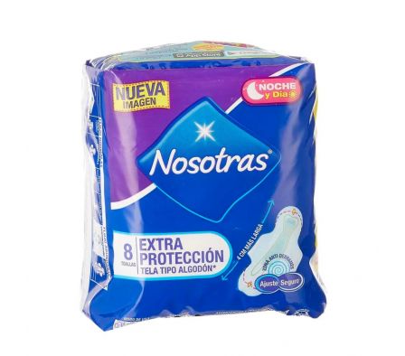 TOALLA FEMENINA EXTRA PROTECCION NOSOTRAS 8U(12)
