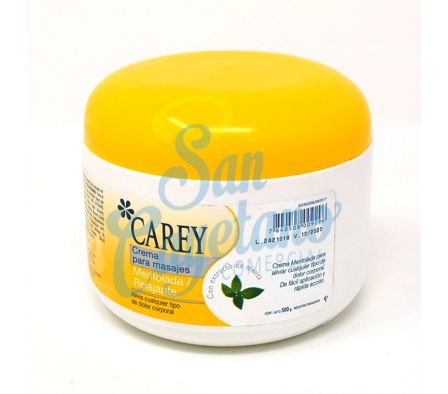 CREMA P/MASAJES MENTOL CAREY 500GR
